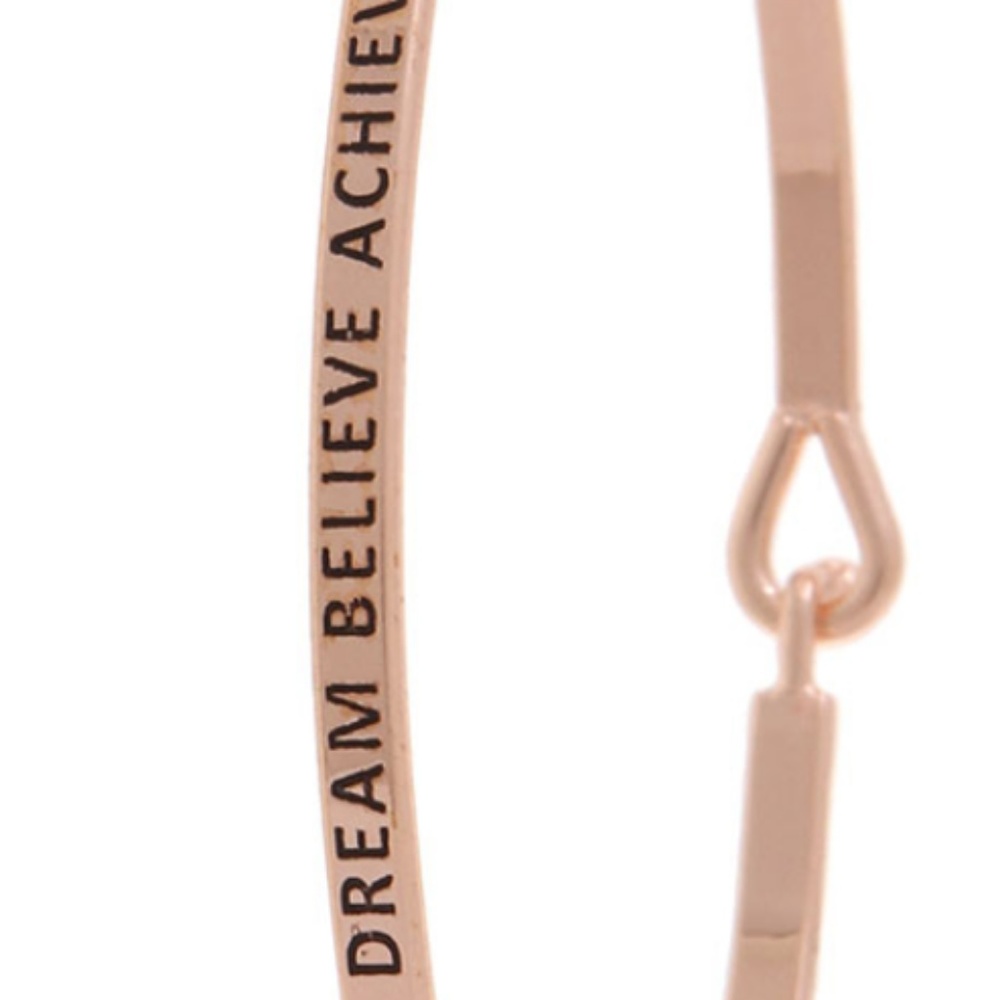 Dream Believe  Achieve Bracelet